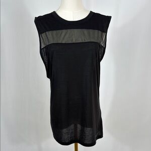 Nike Black and Mesh Muscle Tee